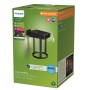 Verpackung der Philips Solar-Wandleuchte Camill, runde Solarleuchte für den Außenbereich.