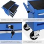 Tectake Werkzeugwagen  5 Kugelgelagerte Schubladen Mit Antirutschmatten Belastbarkeit 150 kg  69 x 33 x 79 cm Blau_4
