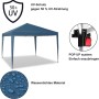 WOLTU Pavillon Pop-Up Wasserdichter Sonnenschutz 3 x 3 m Blau_5