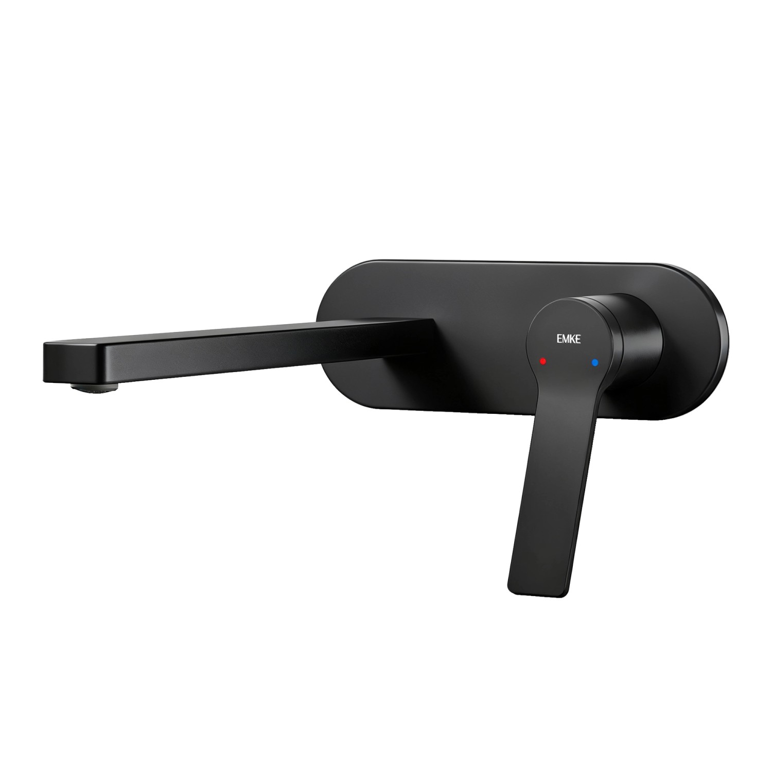 Emke Wand Waschtischarmatur Inklusive Grundkörper 288 x 210 x 70 mm Schwarz günstig online kaufen