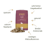 STROY Strohpellets Einstreu 15kg: Lila-goldener Sack mit Pellets, staubarm, saugfähig, bindet Ammoniak, hoher Komfort.