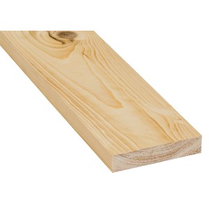 Sägeraues Schalbrett aus Fichte/Tanne, 23x100x3000 mm, ideal für den Rohbau.