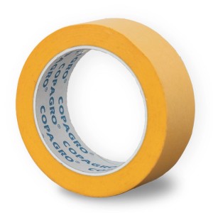 Wallpro Abdeckband Gelb, 25mm x 50m, für präzise Farblinien beim Malen.