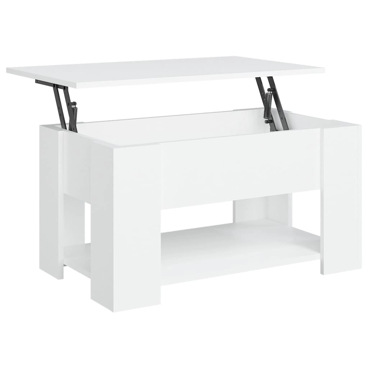 vidaXL Couchtisch Weiß 79x49x41 cm Holzwerkstoff 809710 günstig online kaufen