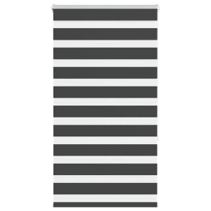 vidaXL Doppelrollo Schwarz 75x150 cm Stoffbreite 70,9 cm Polyester 4014230