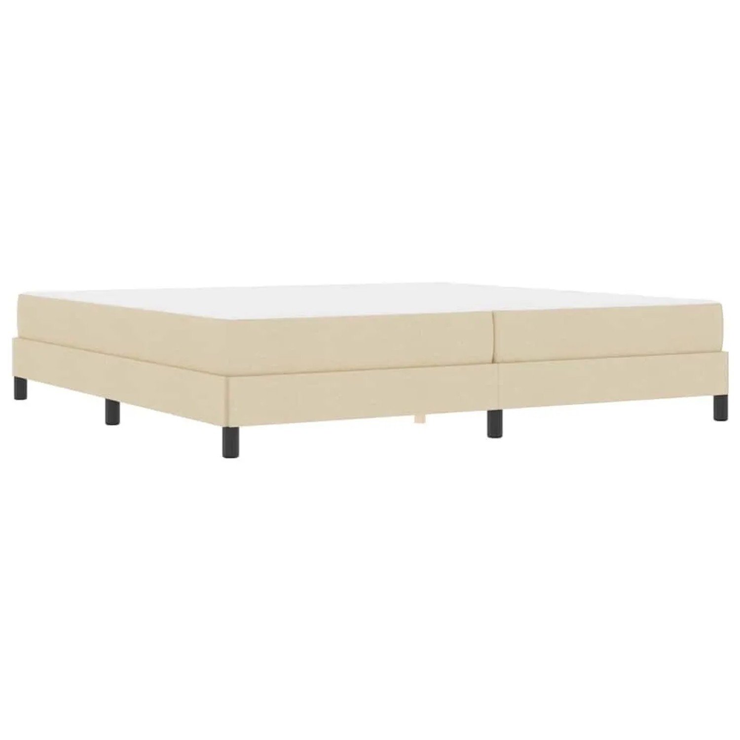 vidaXL Boxspringbett mit Matratze Creme 200 x 200 cm Stoff 3398519 günstig online kaufen