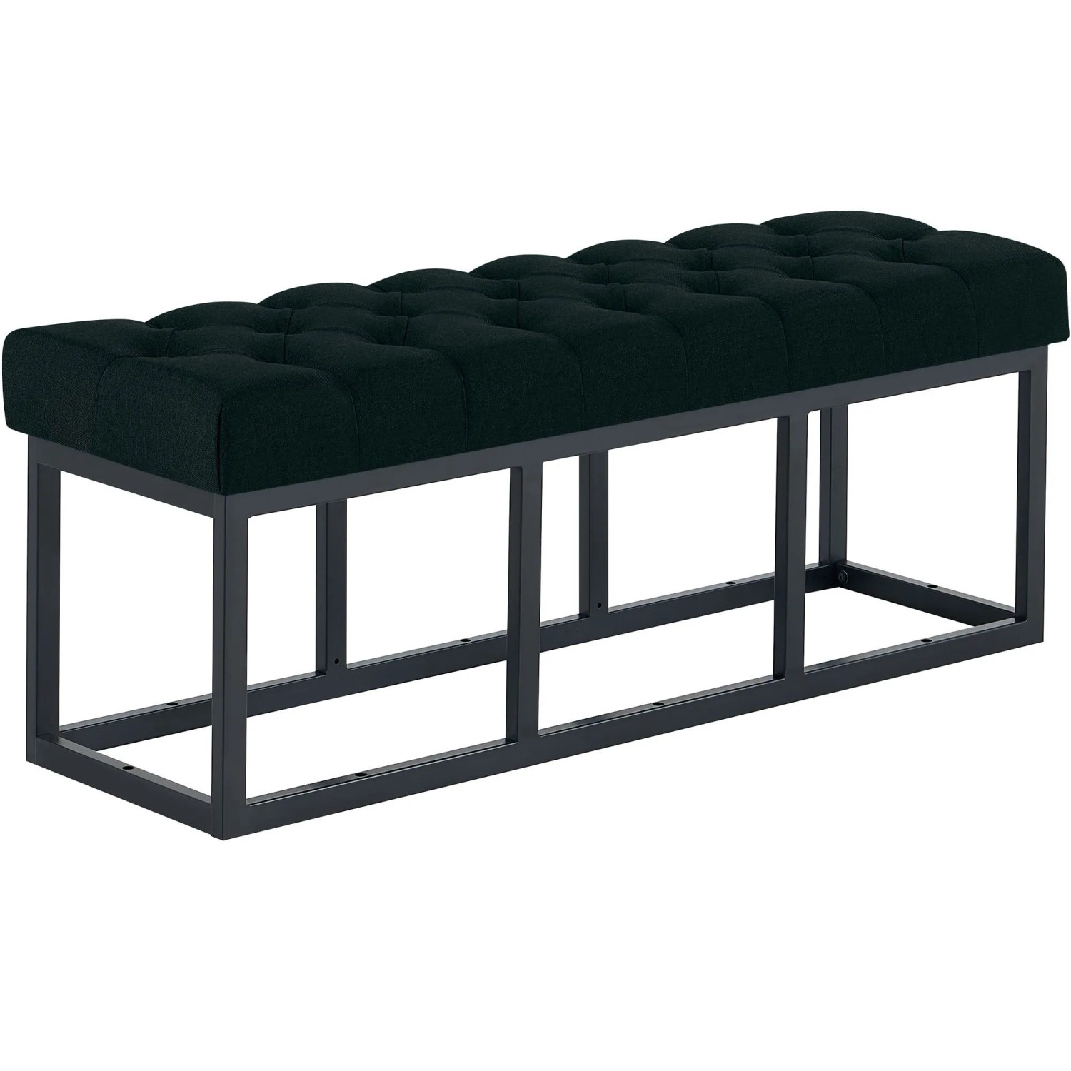 CLP Sitzbank Amun Stoff Schwarz schwarz/120 cm