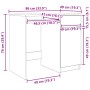 vidaXL Schreibtisch Betongrau 86x49x76 cm Holzwerkstoff 861826_14