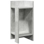 Betongrauer vidaXL Beistelltisch mit zwei Ablagen, 25,5x27x60 cm.