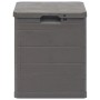 VidaXL Garten-Aufbewahrungsbox, 90 L, braun, Kunststoff mit Holzoptik.