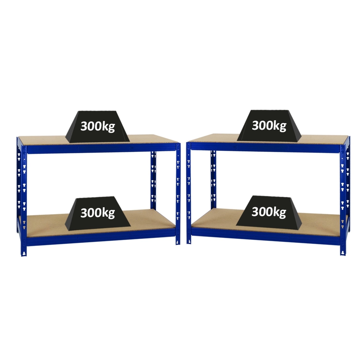 PROREGAL Mega Deal 2x Werkbank Tiger HxBxT 90 x 140 x 60 cm Fachlast 300 kg günstig online kaufen