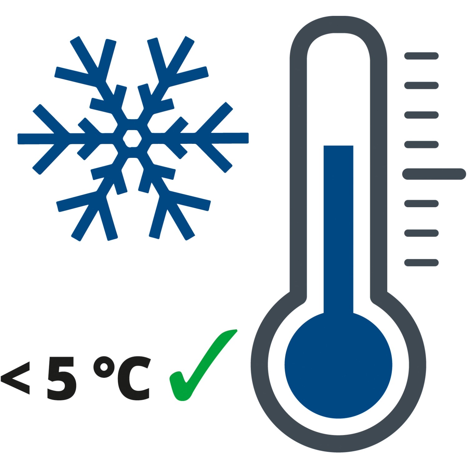Symbol für Winterlademodus (unter 5°C) des Einhell CE-BC 2 M Batterieladegeräts.