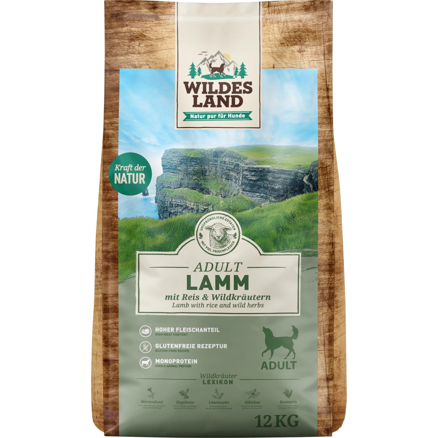Wildes Land Hundefutter Soft Lamm – 3 X 5 Kg | Getreidefrei, Hoher Fleischanteil
