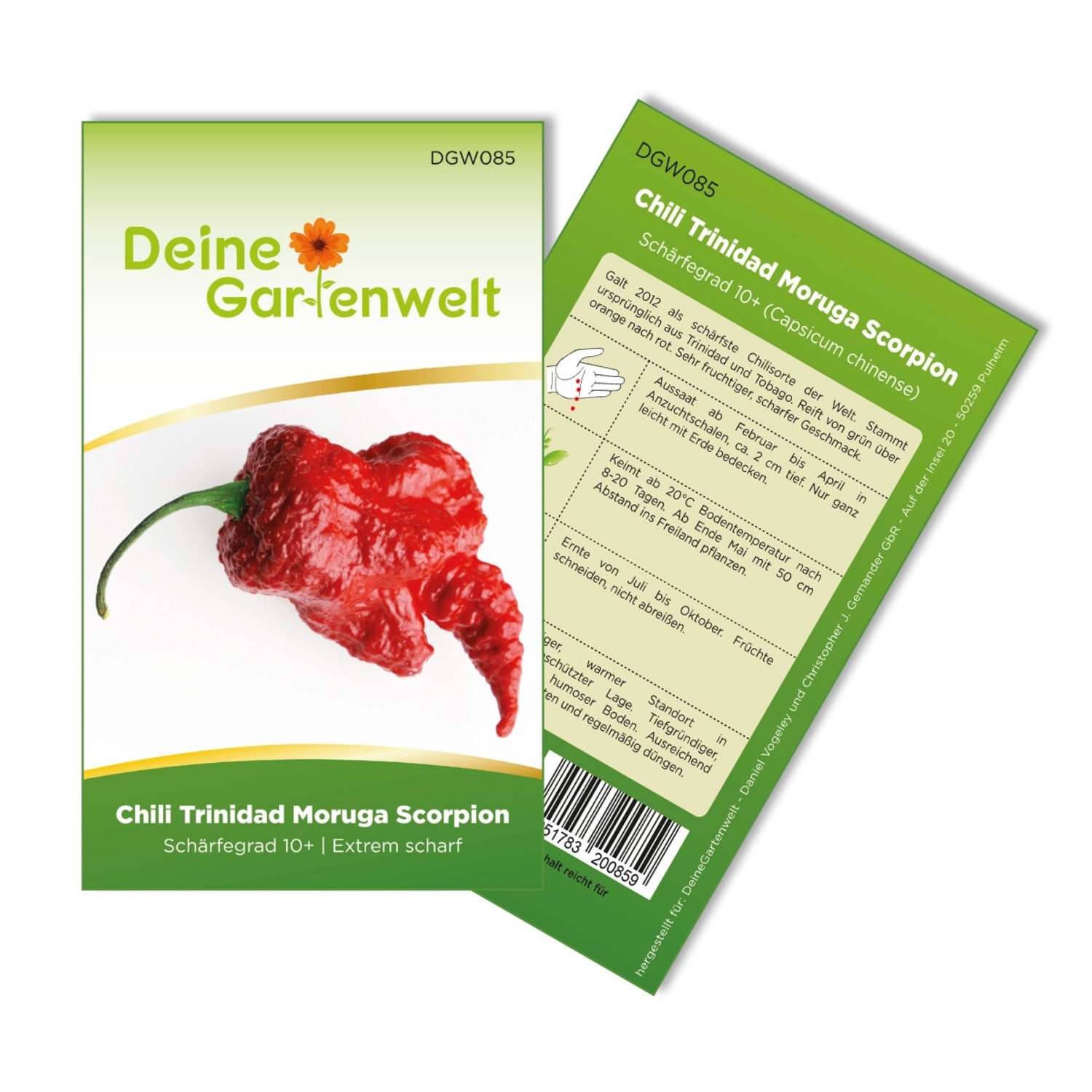 Deine Gartenwelt Chili Trinidad Moruga Scorpion Samen günstig online kaufen