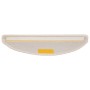 vidaXL Stufenmatten 15 Stk 56x17x3 cm Weiß Halbrund 133898_5