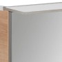 Detailaufnahme: Fackelmann Spiegelschrank B.Perfekt Asteiche, Badmöbel mit Spiegeltür und Aufsatzleuchte.