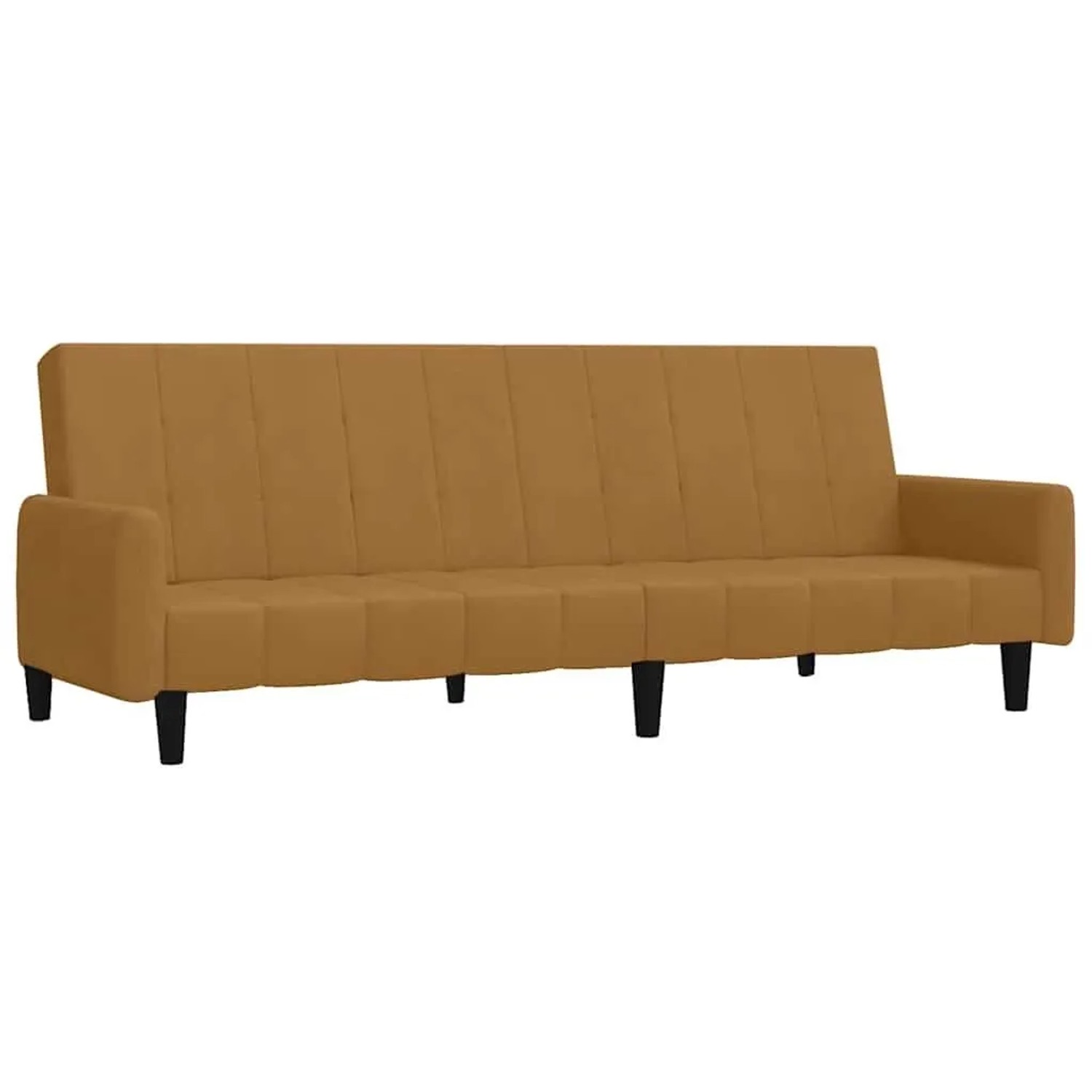 vidaXL Schlafsofa 2-Sitzer Braun Samt 375782