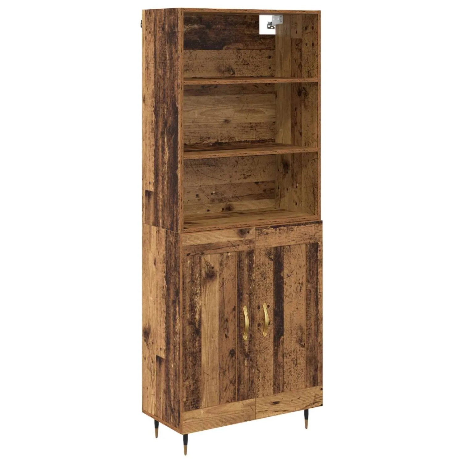vidaXL Highboard Altholz 69,5 x 34 x 180 cm Holzwerkstoff 3415729 günstig online kaufen