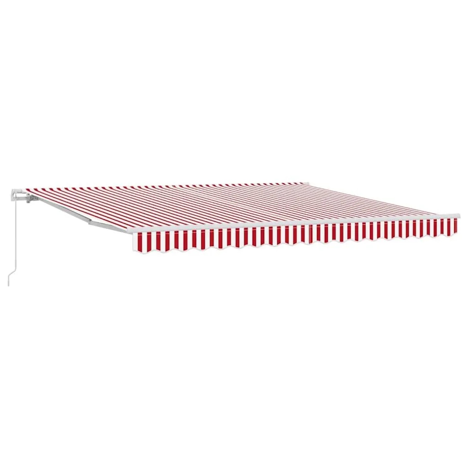 vidaXL Einziehbare Markise Rot und Weiß 400 x 350 cm 3330751