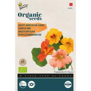 Buzzy Organic Kapuzinerkresse Rankende MischungBio SamenCa. 2 grKletterpflanze