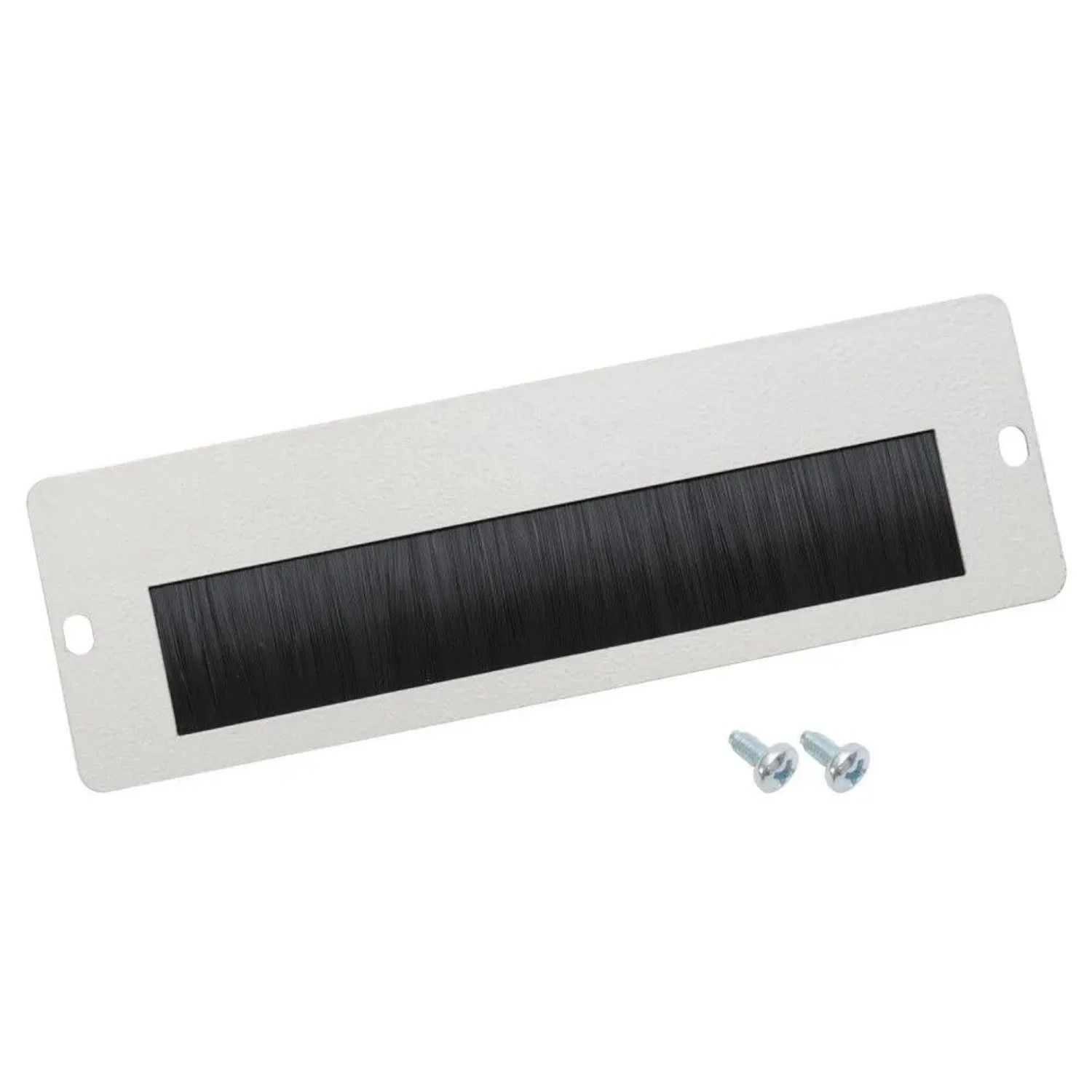 HMF 63329-07 Kabeldurchführung mit Bürsteneinsatz für 10 Zoll Serverschrank Außen Lichtgrau