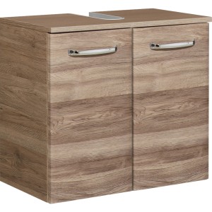 Pelipal Waschbeckenunterschrank Quickset 922, 60 cm, Sanremo Eiche Dekor mit Chromgriffen.