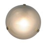 Näve Deckenleuchte Mezzo, Glas/Messing, 30cm Durchmesser. Runde Deckenlampe mit E27 Fassung.