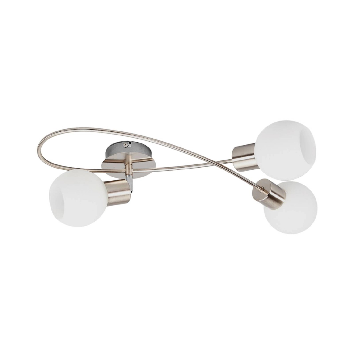 Lindby Deckenlampe Elaina 9620032 Modern in Alu aus Metall 3-flammig E14 Wohnzimmerleuchte