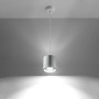 Weiße Sollux Lighting Hängeleuchte ORbis 1. Moderne Lampe für Wohnzimmer & Schlafzimmer.