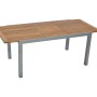 Merxx Naxos Gartentisch, ausziehbar, 150/200x90 cm, mit Aluminiumgestell und Holzplatte.