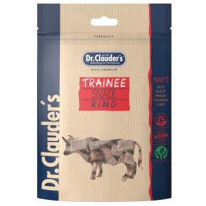 Dr. Clauder's Trainee Snack Rind, 80g Packung Hunde-Belohnungssnacks mit Rindfleisch.