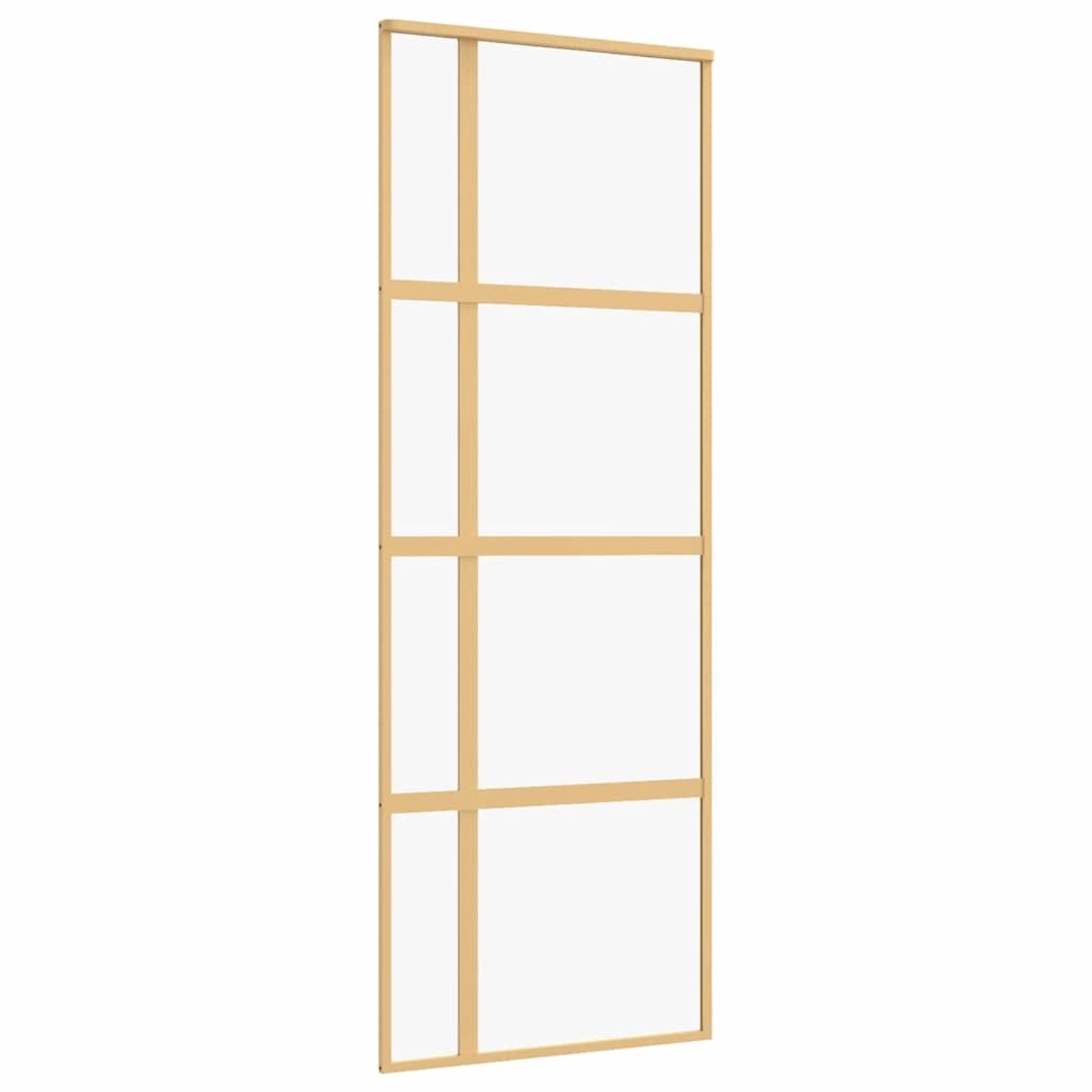 vidaXL Schiebetür Golden 76x205 cm ESG-Klarglas und Aluminium 155190 günstig online kaufen