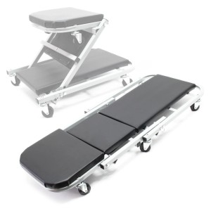 Wiltec Montageliege 90 X 41,5 X 12,5Cm 150Kg Werkstattsitz Werkstatthocker Rollbrett