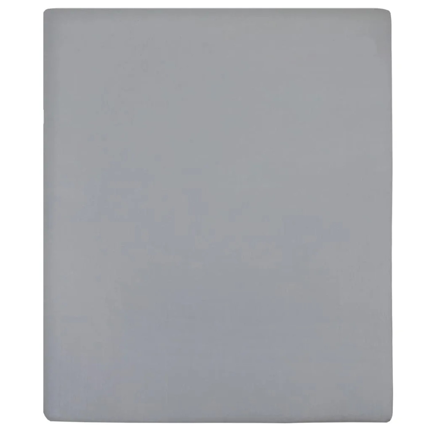 vidaXL Spannbettlaken Jersey Grau 180x200 cm Baumwolle 136208