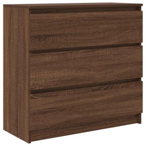 vidaXL Sideboard Braun Eichen-Optik 80x35x76 cm Holzwerkstoff 861739