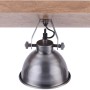Just Light Wand- und Deckenleuchte Samia, 3-flammig, Eisen und Holz im Vintage-Look.