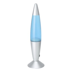 Eglo LED-Lavatischleuchte Silber/Blau/Weiß, Höhe 42cm