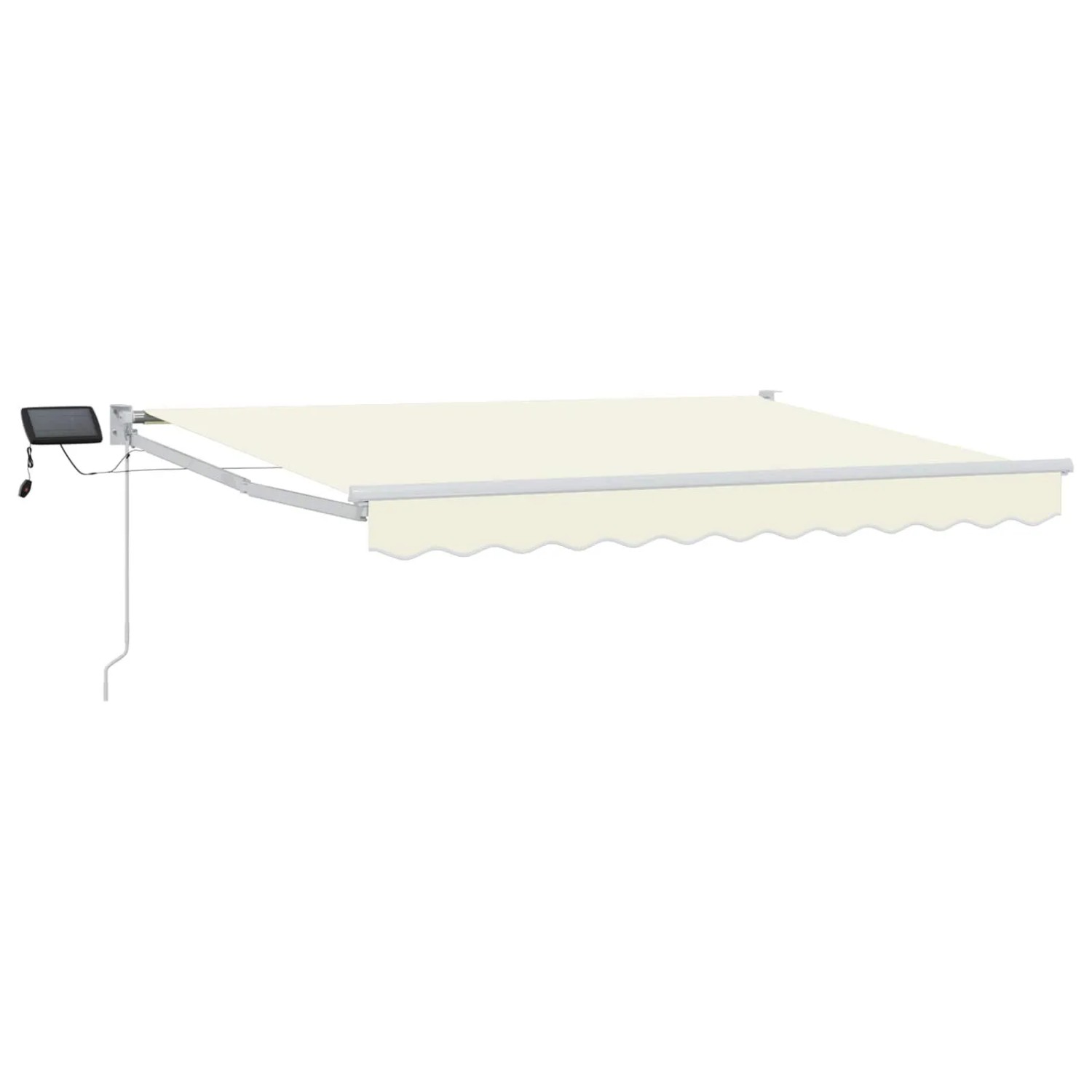 vidaXL Manuelle Gelenkarmmarkise mit LEDs Creme 3,5 x 2 m 3419209