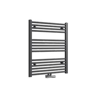 Emke Badheizkörper Handtuchwärmer, 75x60cm, 337W, Anthrazit. Handtuchtrockner für das Badezimmer.