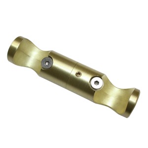 Gardinia Deckenträger Adapter Chicago, Messing matt, 5,5 cm für Stilgarnituren.