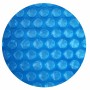 Hellblaue Solarplane, rund, 400cm, 200µm. Noppenfolie zur Pool Erwärmung und Isolierung.