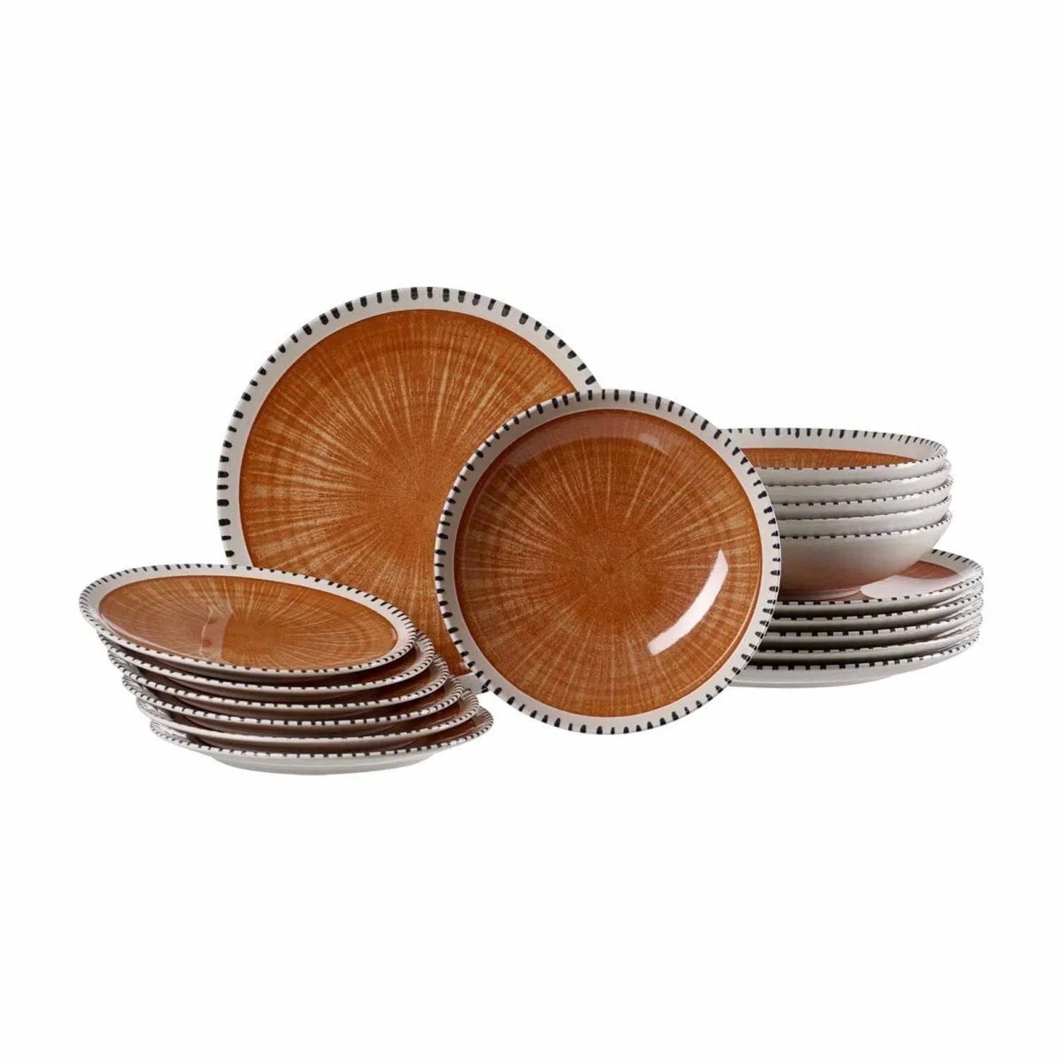Ritzenhoff & Breker Natura Teller-Set 18-teilig Braun