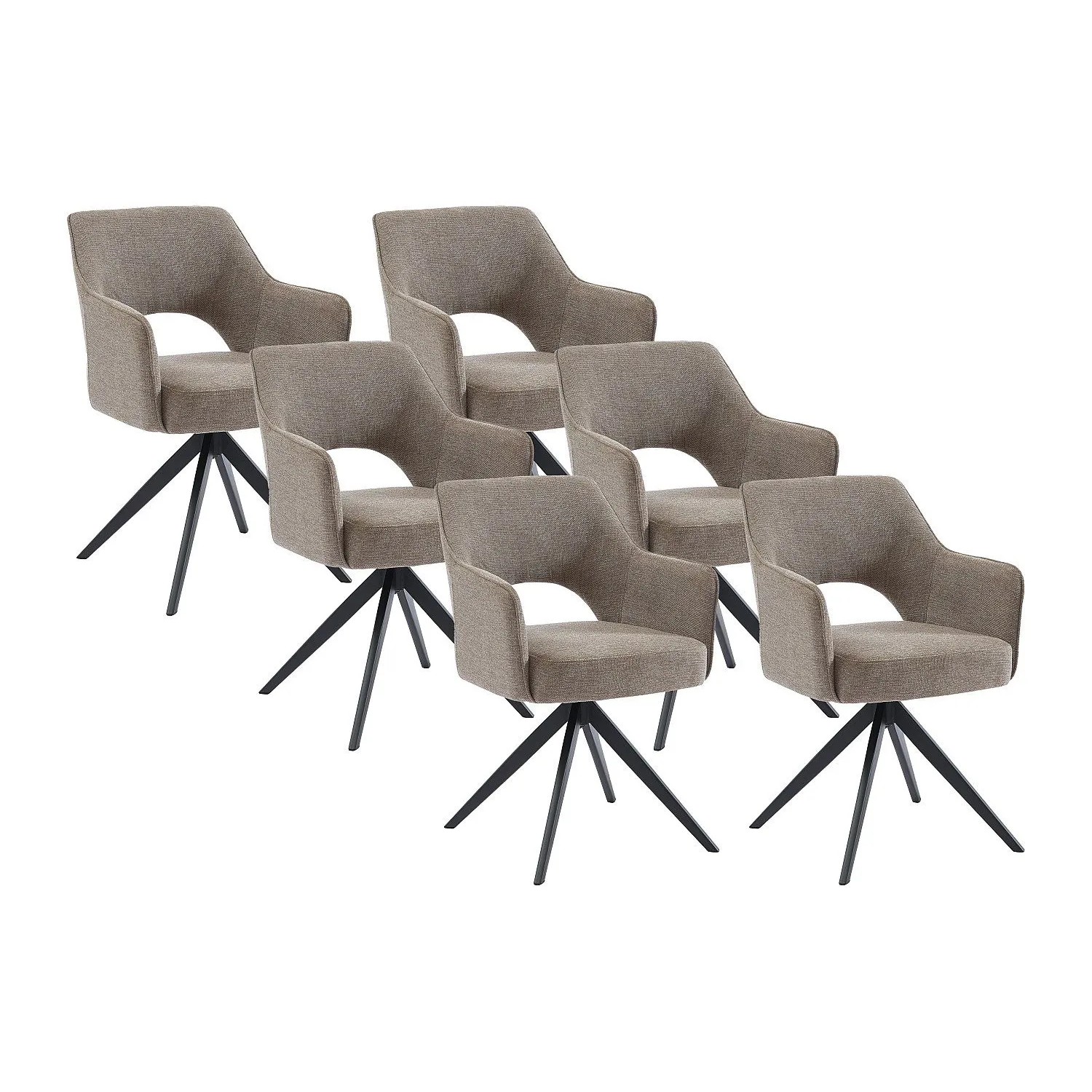 Vente-unique Stuhl Konya Taupe 58 cm