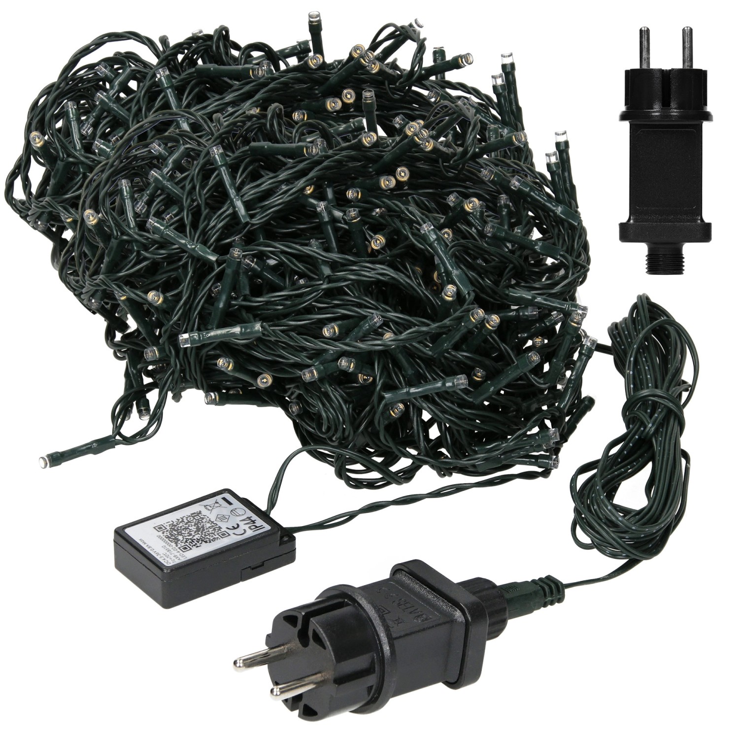 ECD Germany LED Lichterkette für Weihnachten 720 LEDs 54m Kaltweiß IP44 günstig online kaufen
