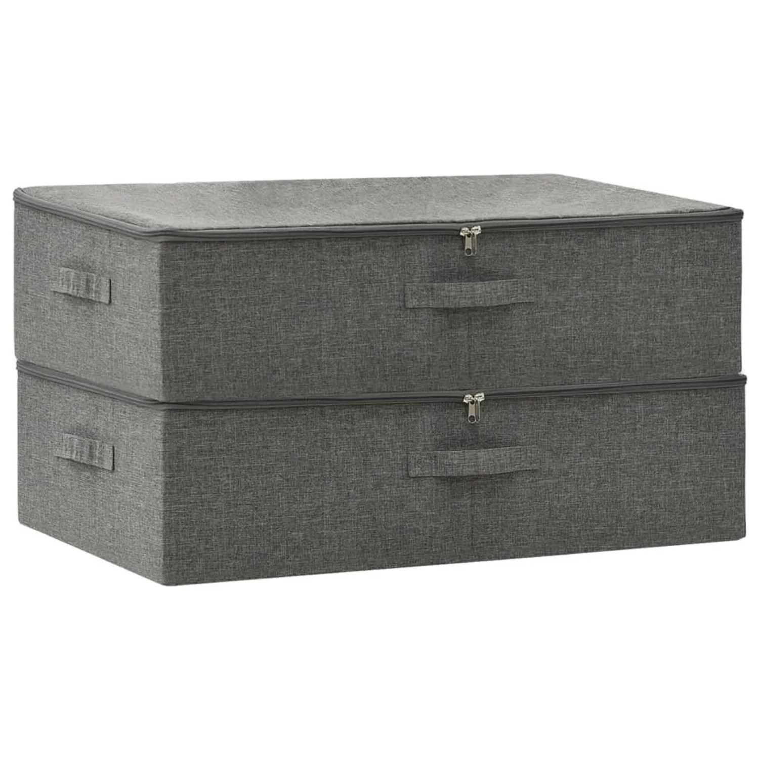 vidaXL Aufbewahrungsboxen 2 Stk Stoff 70x40x18 cm Anthrazit 332904