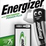 Energizer Akku Power Plus 9V E-Block, 175 mAh, 1 Stück. Wiederaufladbare Batterie für Standardgeräte.