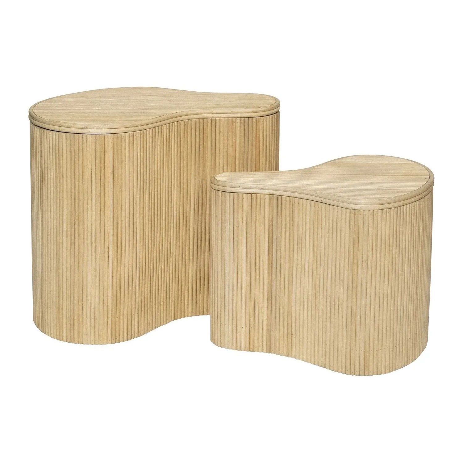 Vente-unique Beistelltisch Marsa Naturfarben Hell 52 cm  43.5 cm
