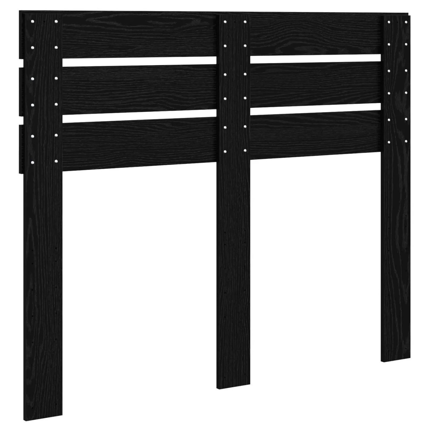 vidaXL Kopfteil mit Kopfteil Schwarz Eichen-Optik 120 cm Holzwerkstoff 888214