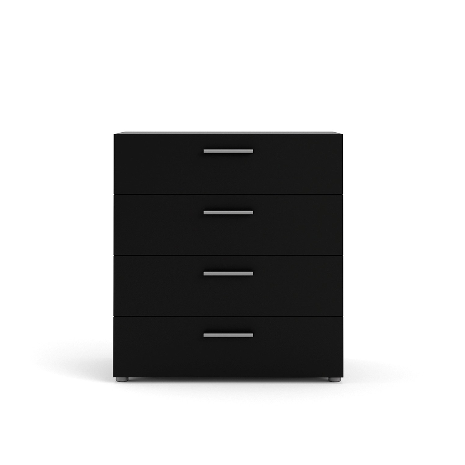 ebuy24 Petra1 Kommode mit 4 Schubladen Mattschwarz günstig online kaufen