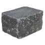EHL Mauerstein Anzio-Antik-Light, Anfang-/End-Halbstein, 25x18x15 cm, Basalt-Anthrazit